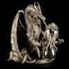 Drachen Sanduhr - Bronziert