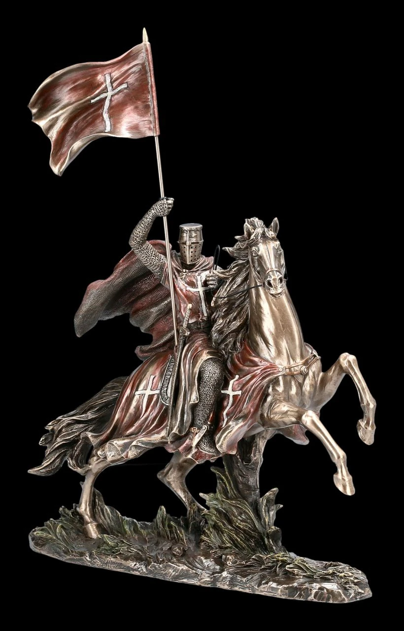 Ritter Figur - Templer Reiter mit Flagge Ritter Figur - Templer Reiter Mit Flagge -Veronese 2D 708 7709 Ritter Figur Templer Reiter mit