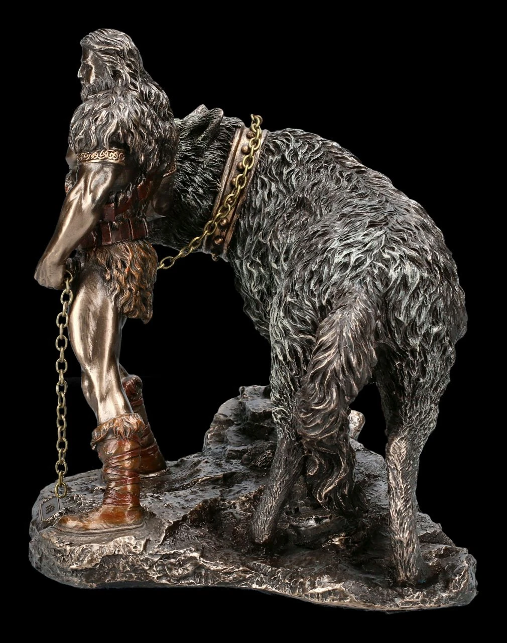 Tyr Figur mit Fenriswolf - Gott des Kampfes Tyr Figur Mit Fenriswolf - Gott Des Kampfes -Veronese 2D Ersatzbilder