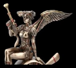 Steampunk Engel Figur - Kriegerin Auf Propeller -Veronese 2D FS15653 Steampunk Engel Figur Kriegerin auf Propeller 2 1280x1280