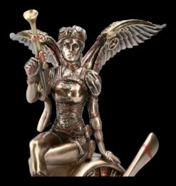 Steampunk Engel Figur - Kriegerin Auf Propeller -Veronese 2D FS15653 Steampunk Engel Figur Kriegerin auf Propeller 3 1280x1280