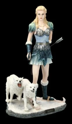 Skadi Figur Mit Wölfen - Nordische Winter Göttin -Veronese 2D FS16165 Skadi Figur mit Woelfen Nordische Winter Goettin 1 1280x1280