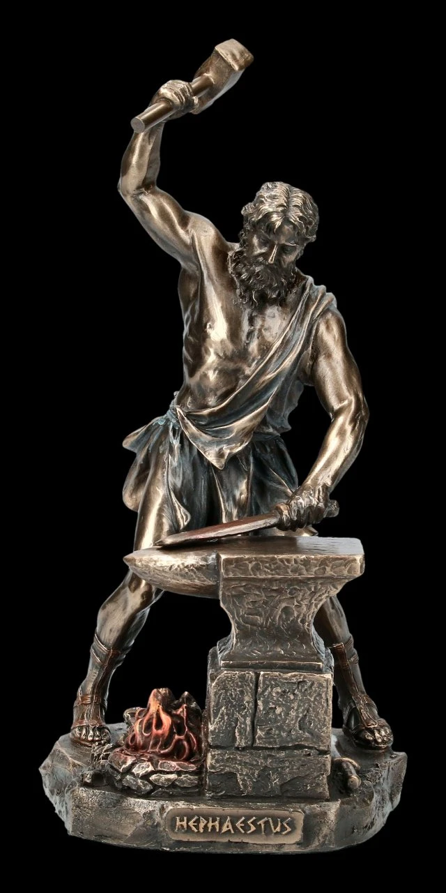Hephaistos Figur - Griechischer Gott des Feuers Hephaistos Figur - Griechischer Gott Des Feuers -Veronese 2D FS18511 Hephaistos Figur Griechischer Gott des