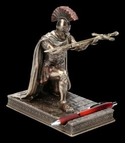 Römer Figur - Feldherr Mit Brieföffner Und Stiftehalter