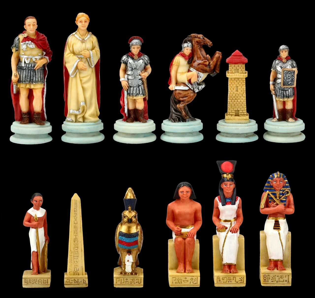 Schachfiguren Set - Ägypter vs. Römer Schachfiguren Set - Ägypter Vs. Römer -Veronese 2D FS21135 Schachfiguren Set Aegypter vs
