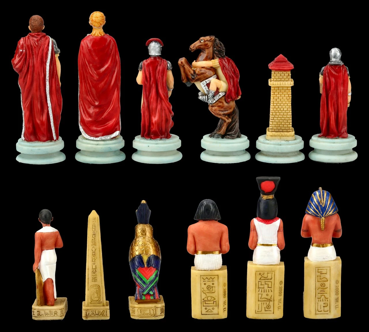 Schachfiguren Set - Ägypter vs. Römer Schachfiguren Set - Ägypter Vs. Römer -Veronese 2D FS21135 Schachfiguren Set Aegypter vs