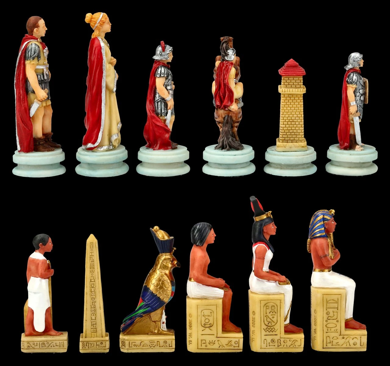Schachfiguren Set - Ägypter vs. Römer Schachfiguren Set - Ägypter Vs. Römer -Veronese 2D FS21135 Schachfiguren Set Aegypter vs