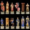 Schachfiguren Set - Kreuzritter Vs. Sarazenen