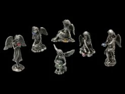 Kleine Zinn Engel Figuren Mit Kristall - 6er Set -Veronese 2D FS21170 Kleine Zinn Engel Figuren mit Kristall 6er Set 10 1280x1280