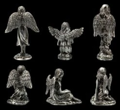 Kleine Zinn Engel Figuren Mit Kristall - 6er Set -Veronese 2D FS21170 Kleine Zinn Engel Figuren mit Kristall 6er Set 4 1280x1280
