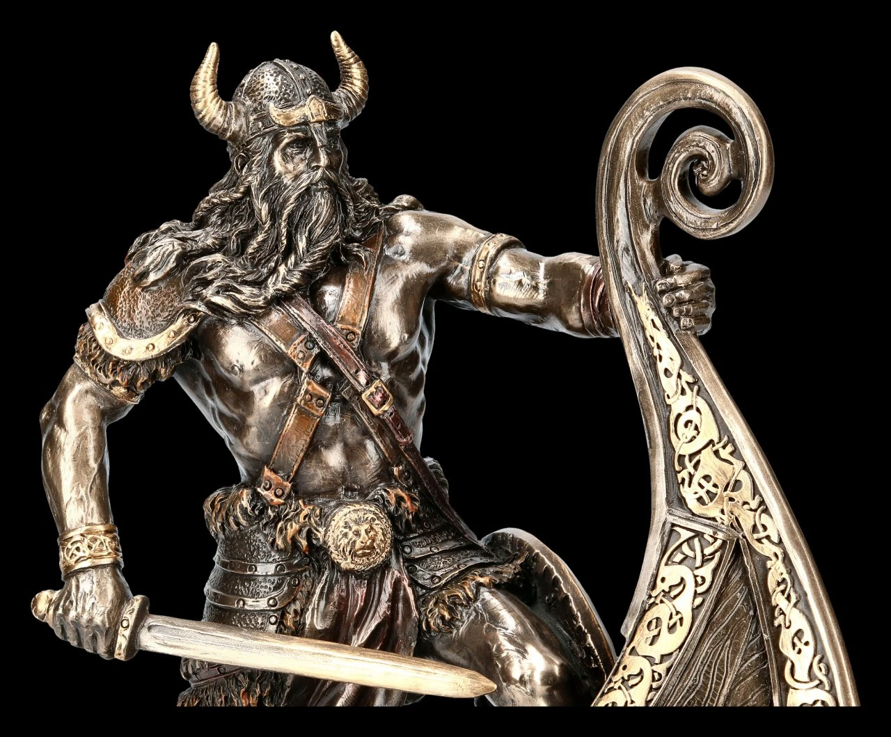 Wikinger Figur - Halvor mit gehörntem Helm Wikinger Figur - Halvor Mit Gehörntem Helm -Veronese 2D FS21781 Wikinger Figur Halvor mit gehoerntem