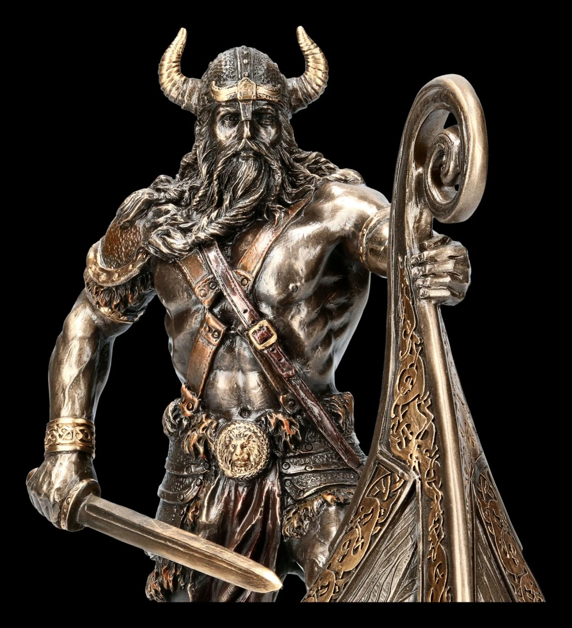 Wikinger Figur - Halvor mit gehörntem Helm Wikinger Figur - Halvor Mit Gehörntem Helm -Veronese 2D FS21781 Wikinger Figur Halvor mit gehoerntem