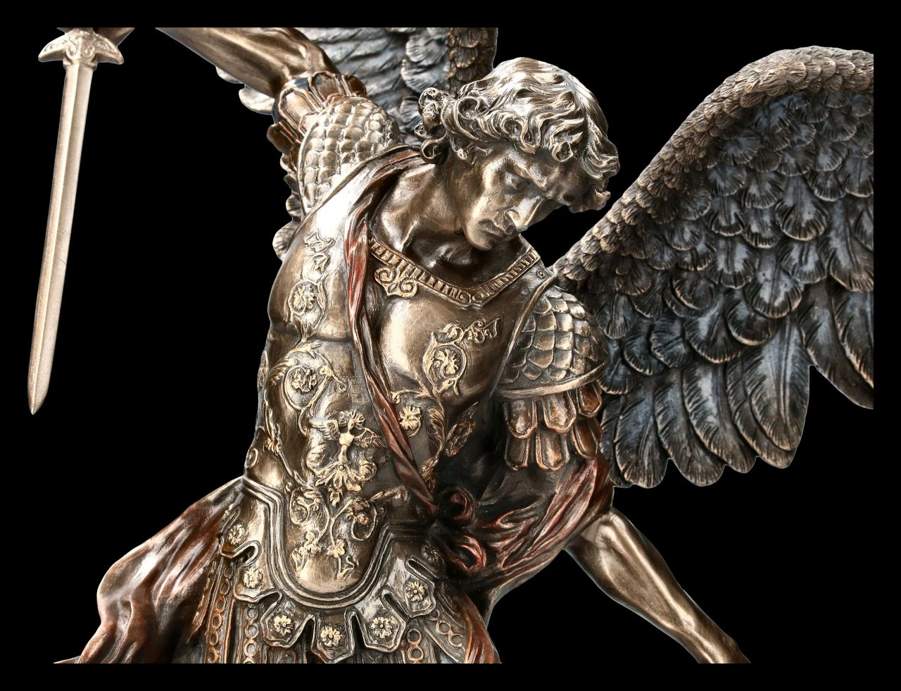 Große Erzengel Michael Figur - bronziert Große Erzengel Michael Figur - Bronziert -Veronese 2D FS21862 Grosse Erzengel Michael Figur