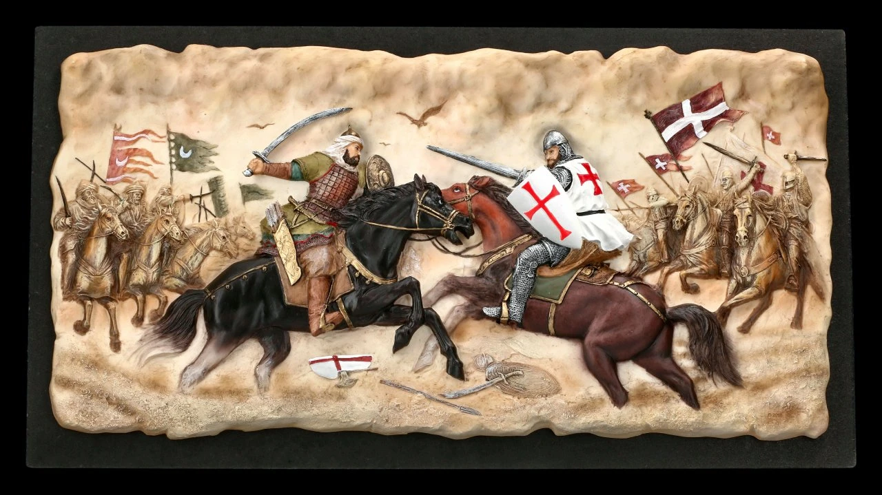 Wandbild - Schlacht der Kreuzritter vs. Sarazenen Wandbild - Schlacht Der Kreuzritter Vs. Sarazenen -Veronese 2D FS21996 Wandbild Schlacht der Kreuzritter vs