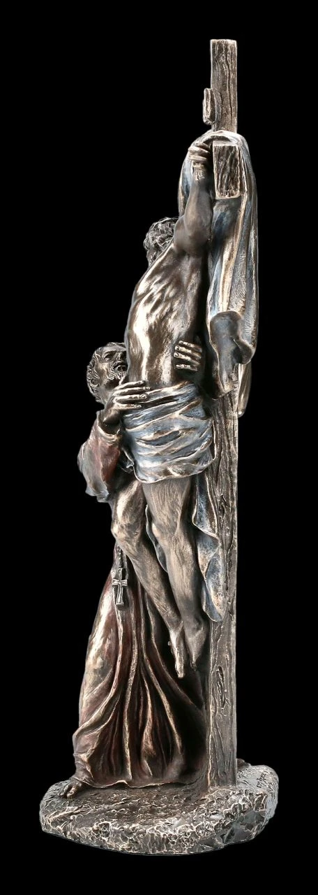 Jesus Figur am Kreuz mit Heiligem Franziskus Jesus Figur Am Kreuz Mit Heiligem Franziskus -Veronese 2D FS22280 Jesus Figur am Kreuz mit Heiligem