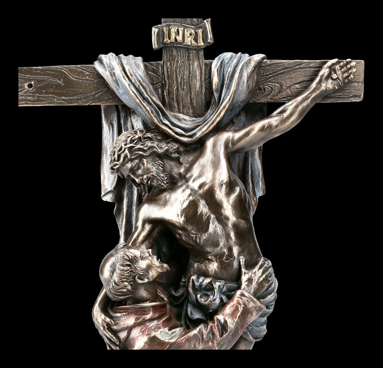 Jesus Figur am Kreuz mit Heiligem Franziskus Jesus Figur Am Kreuz Mit Heiligem Franziskus -Veronese 2D FS22280 Jesus Figur am Kreuz mit Heiligem