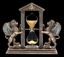 Sanduhr Mit Geflügelten Löwen