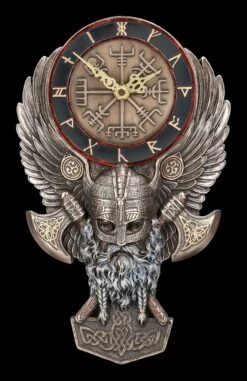 Wanduhr Wikinger - Vegvisir