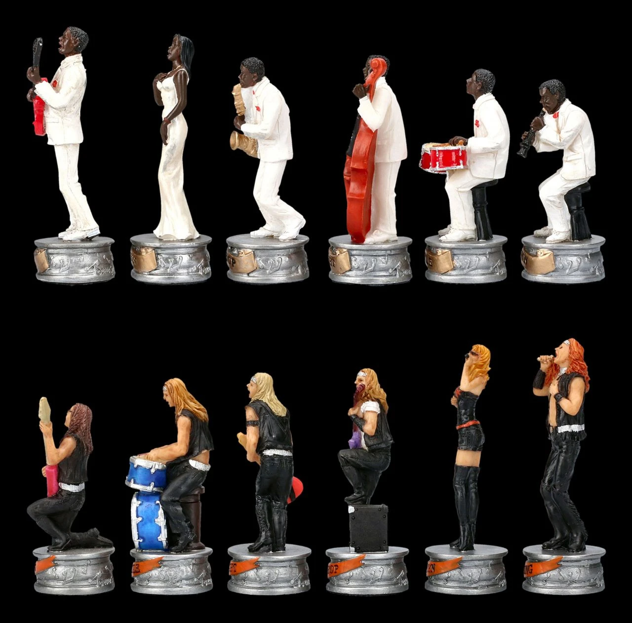 Schachfiguren Set - Jazz vs. Rock Schachfiguren Set - Jazz Vs. Rock -Veronese 2D FS22993 Schachfiguren Set Jazz vs