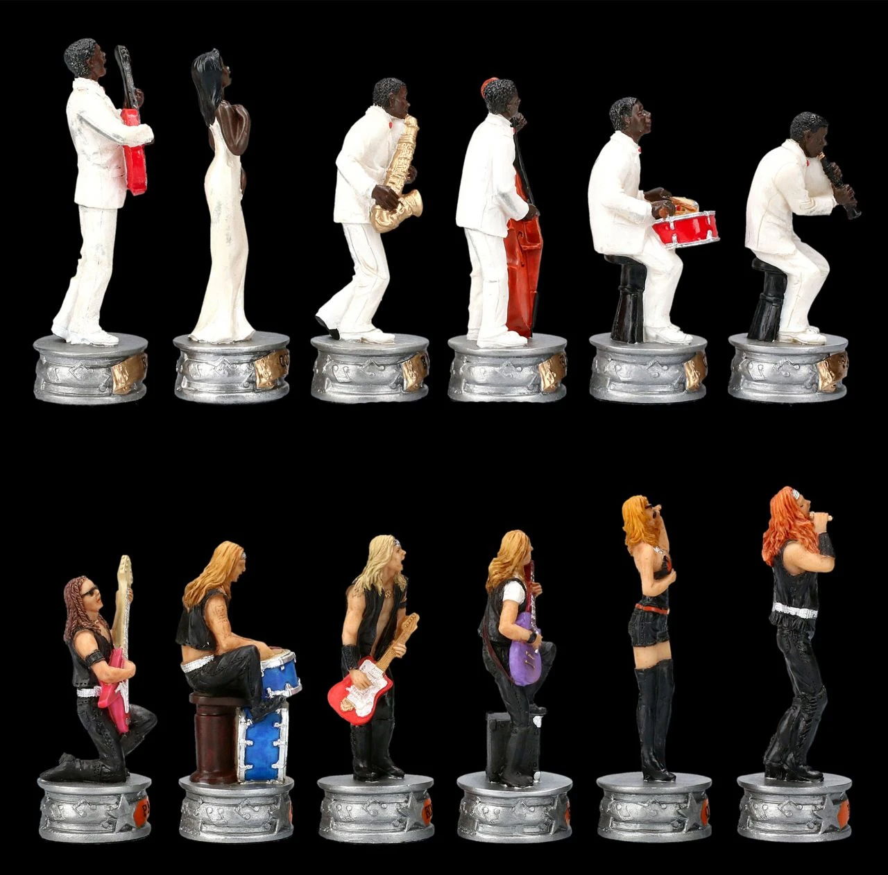 Schachfiguren Set - Jazz vs. Rock Schachfiguren Set - Jazz Vs. Rock -Veronese 2D FS22993 Schachfiguren Set Jazz vs