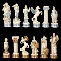 Schachfiguren Set - Griechische Mythologie
