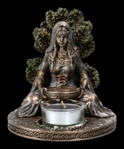 Teelichthalter - Keltische Göttin Danu