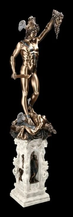 Perseus Figur Auf Säule Mit Medusenhaupt XL