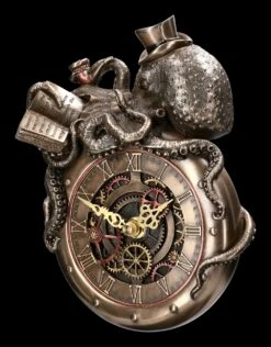 Wanduhr Steampunk Krake - Nostradamus Octopus -Veronese 2D FS23214 Wanduhr Steampunk Krake Nostradamus Octopus 6 1280x1280