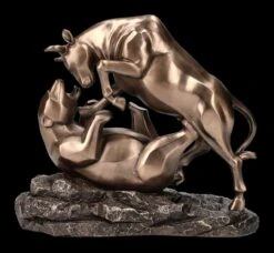 Dekofigur Börsenkrieg - Bulle Gegen Bär