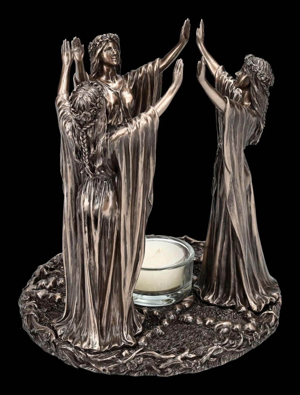 Teelichthalter - Dreifach Göttin Wicca Zeremonie Teelichthalter - Dreifach Göttin Wicca Zeremonie -Veronese 2D FS24132 Teelichthalter Dreifach Gottin Wicca