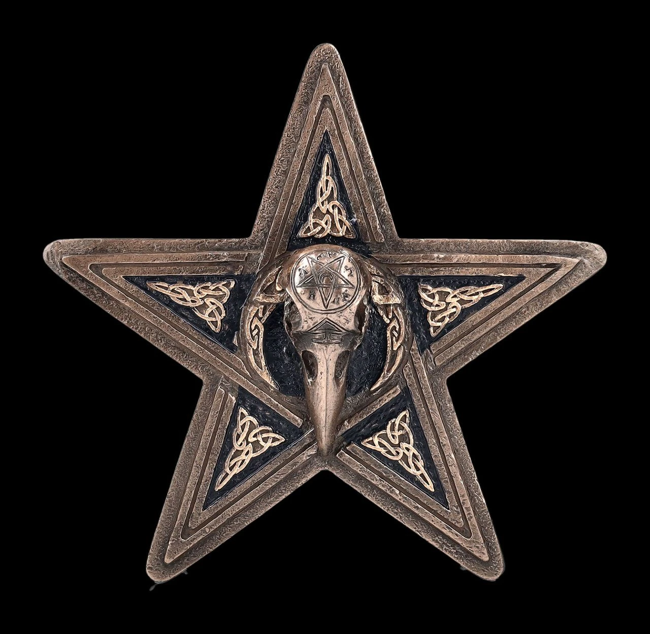 Schatulle - Pentagramm Raben Schädel Schatulle - Pentagramm Raben Schädel -Veronese 2D FS24137 SChatulle Pentagramm Raben