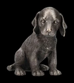 Hundefigur - Welpe Bronziert