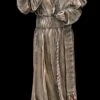 Papst Franziskus Figur Bronziert