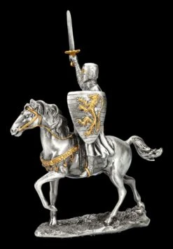 Zinn Figur - Ritter Mit Pferd Und Schwert