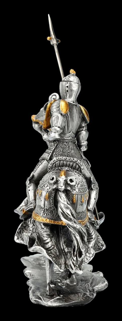 Zinn Figur - Ritter mit Pferd und erhobener Lanze Zinn Figur - Ritter Mit Pferd Und Erhobener Lanze -Veronese 2D FS24353 Zinn Figur Ritter mit Pferd und erhobener