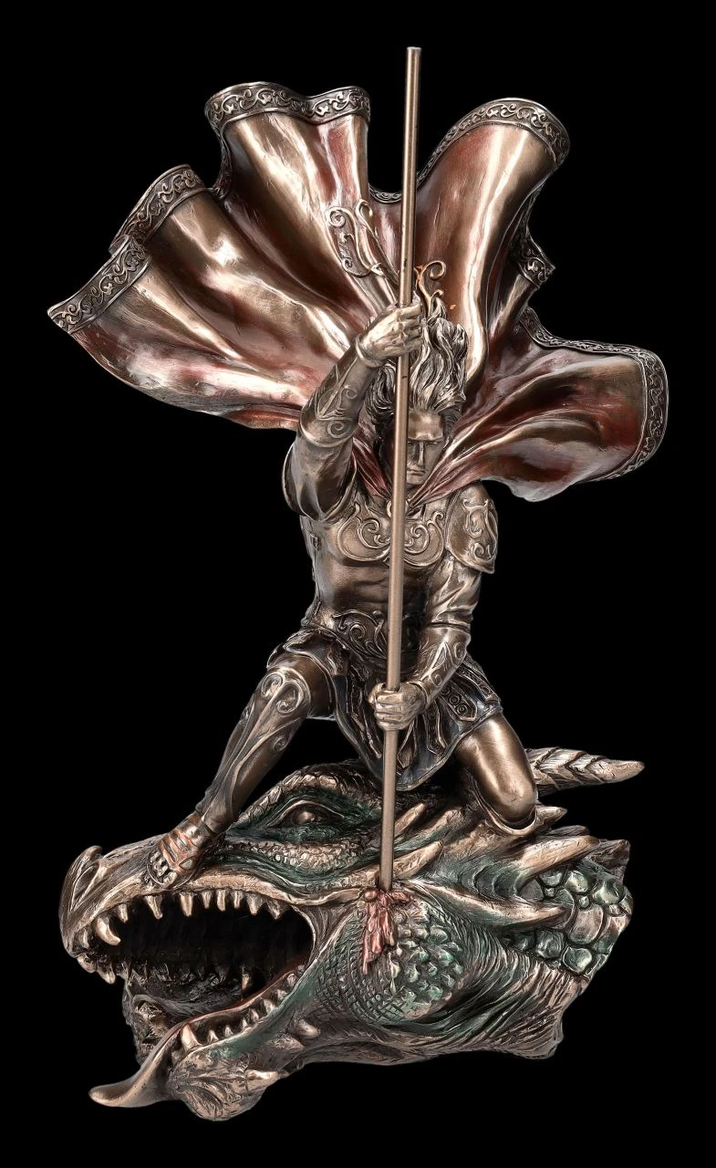 Heiliger Georg Figur mit Drachenkopf Heiliger Georg Figur Mit Drachenkopf -Veronese 2D FS24430 Heiliger Georg Figur mit