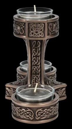 Teelichthalter - Thor's Hammer Mjolnir Bronziert -Veronese 2D FS24821 Teelichthalter Thors Hammer bronziert 4 1280x1280