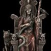 Hel Figur - Germanische Göttin Des Todes Auf Thron