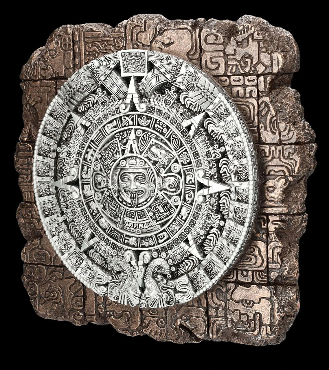 Wandrelief - Azteken Kalender auf Mauer Wandrelief - Azteken Kalender Auf Mauer -Veronese 2D FS25074 Wandrelief Azteken Kalender auf