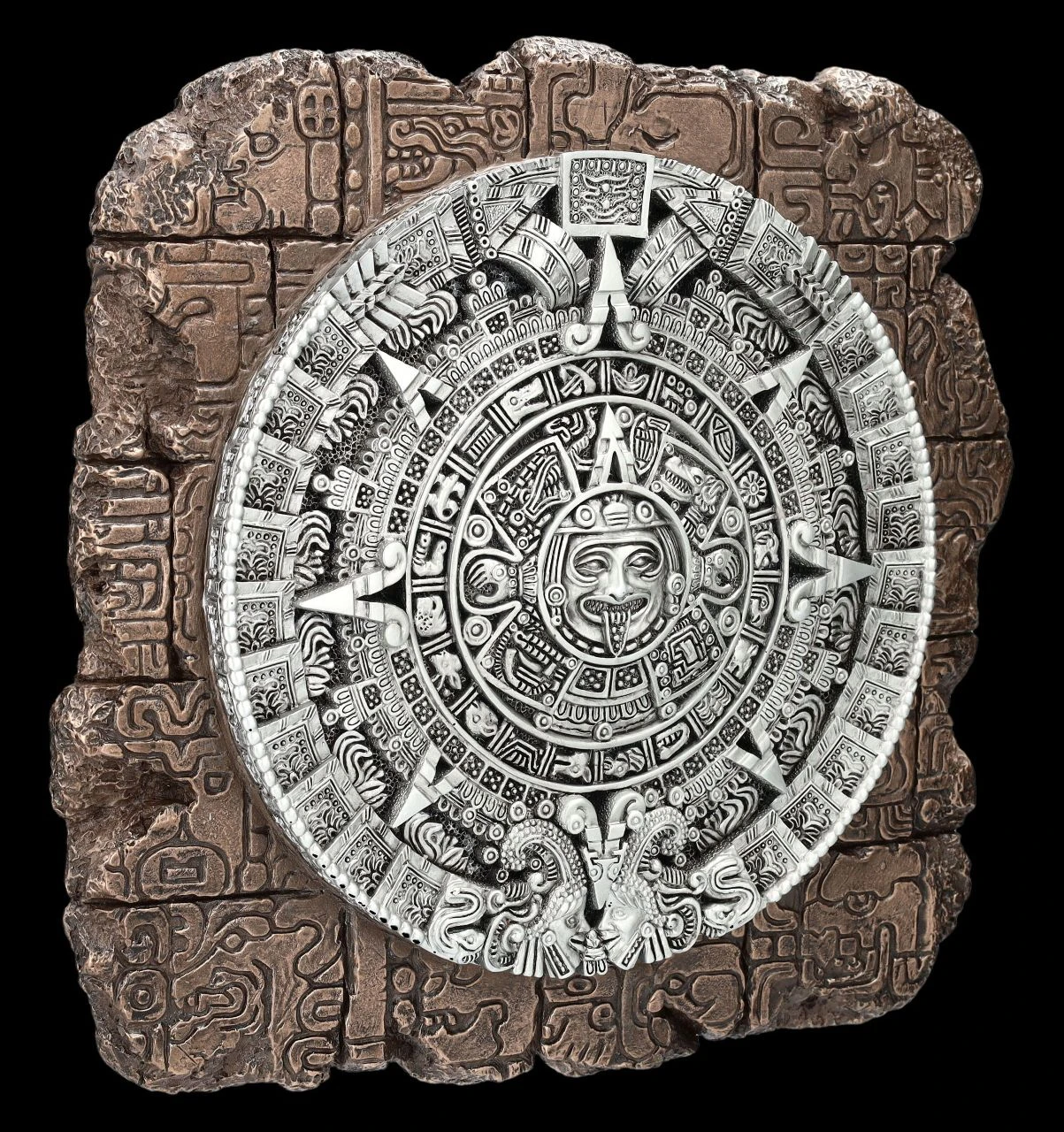 Wandrelief - Azteken Kalender auf Mauer Wandrelief - Azteken Kalender Auf Mauer -Veronese 2D FS25074 Wandrelief Azteken Kalender auf