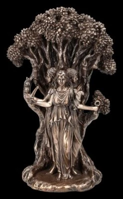 Hekate Figur - Dreifaltige Göttin Vor Lebensbaum
