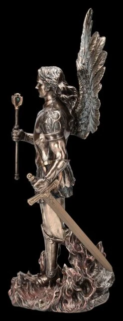 Erzengel Michael Figur - In Flammen Mit Zepter -Veronese 2D FS25085 Erzengel Michael Figur in Flammen mit Zepter 2 1280x1280