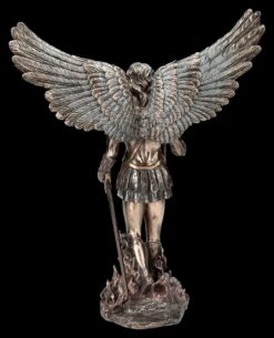 Erzengel Michael Figur - In Flammen Mit Zepter -Veronese 2D FS25085 Erzengel Michael Figur in Flammen mit Zepter 3 1280x1280