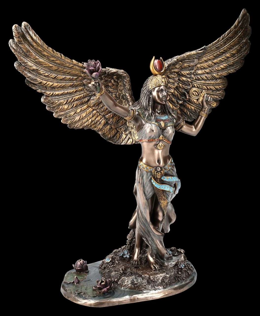 Isis Figur an Teich mit ausgebreiteten Schwingen Isis Figur An Teich Mit Ausgebreiteten Schwingen -Veronese 2D FS25090 ISIS Figur an Teich mit ausgebreiteten