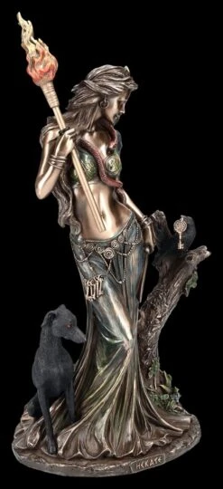 Hekate Figur Mit Fackel, Hund Und Rabe 2 Hekate Figur Mit Fackel, Hund Und Rabe -Veronese 2D FS25094 Hekate Figur mit Fackel Hund und Rabe 6 1280x1280