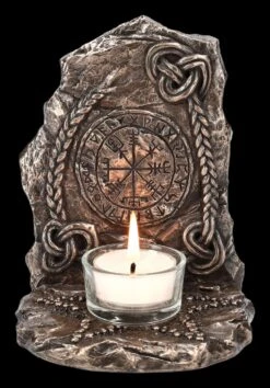 Teelichthalter - Wikinger Kompass Vegvisir