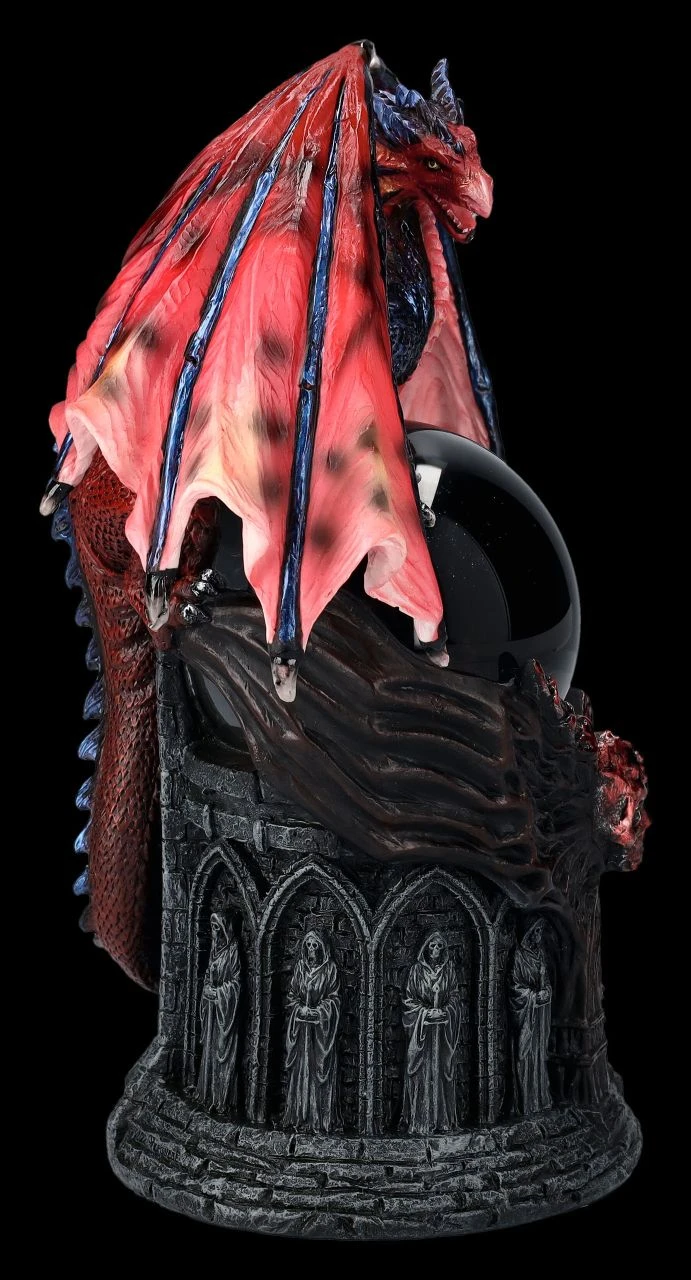 Drachenfigur mit Kristallkugel - Crystal Guardian Drachenfigur Mit Kristallkugel - Crystal Guardian -Veronese 2D FS25448 Drachenfigur mit Kristallkugel Crystal