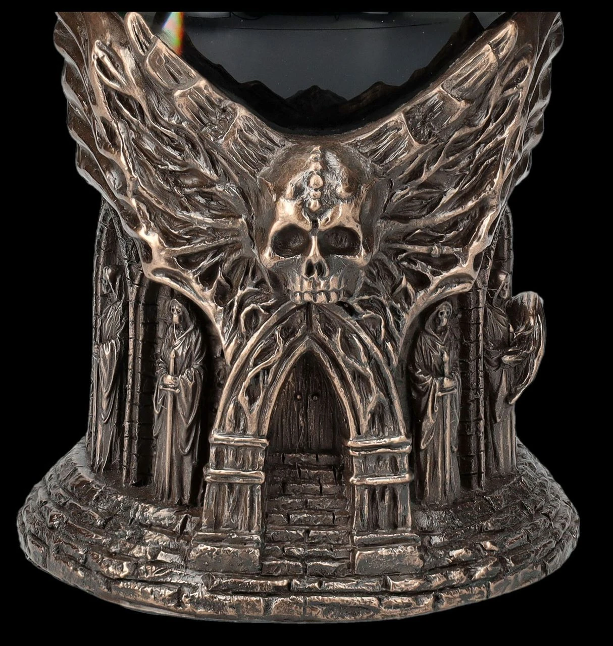 Drachen Figur mit mystischer Kristallkugel Drachen Figur Mit Mystischer Kristallkugel -Veronese 2D FS25665 Drachen Figur mit mytischer