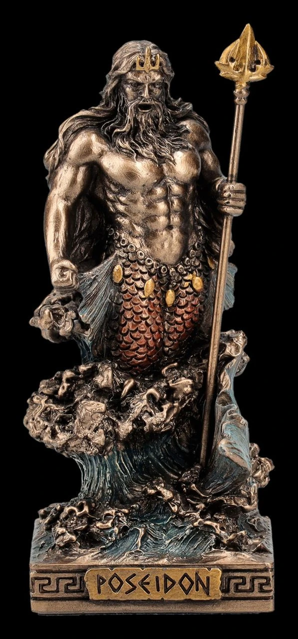Poseidon Figur klein - Olympischer Gott des Meeres Poseidon Figur Klein - Olympischer Gott Des Meeres -Veronese 2D FS25802 Poseidon Figur klein Olypischer Gott des