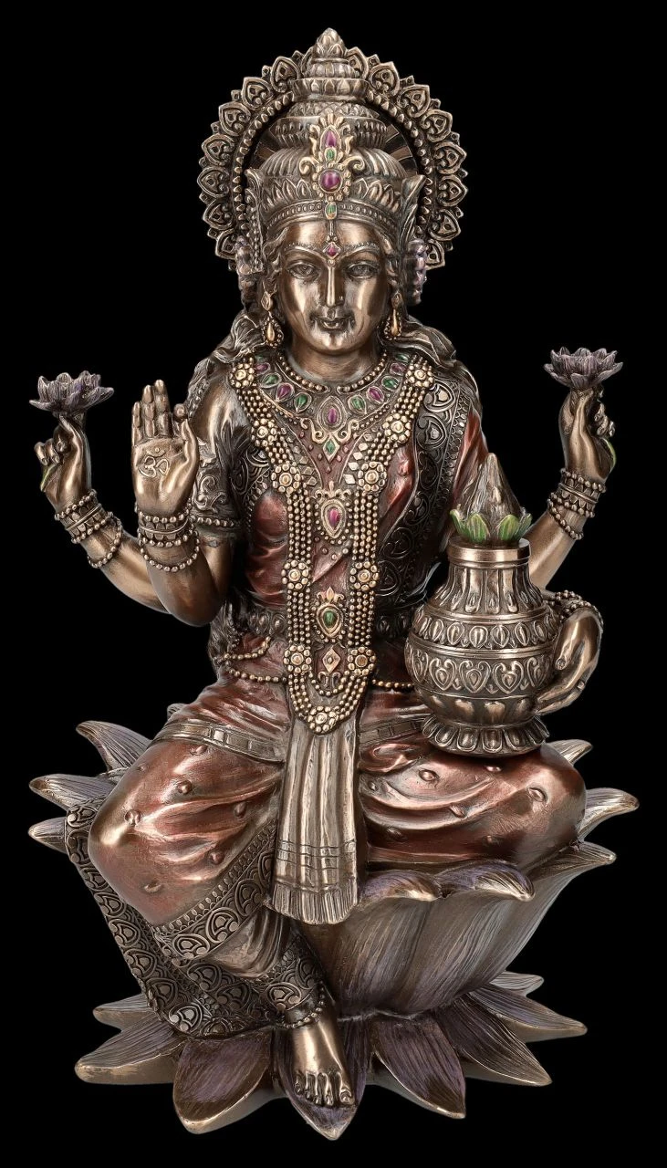 Lakshmi Figur XL - Hinduistische Göttin der Liebe Lakshmi Figur XL - Hinduistische Göttin Der Liebe -Veronese 2D FS25887 Lakshmi Figur XL Hindistische G ttin der